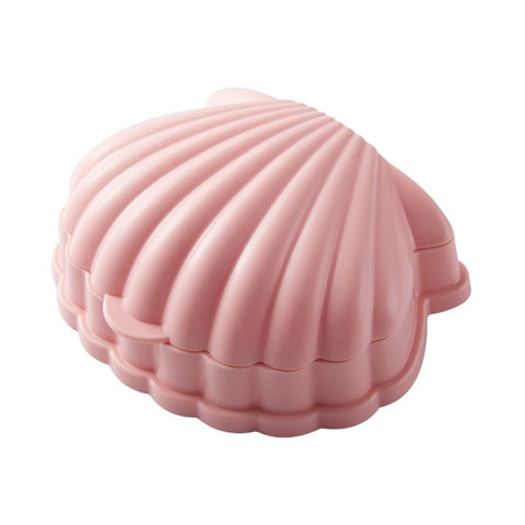 3 Piece Plastic Seashell Soap Tray Soap Saver Box with Lid and Drainer for Home Bathroom Ocean Bathroom Decorations