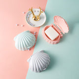 3 Piece Plastic Seashell Soap Tray Soap Saver Box with Lid and Drainer for Home Bathroom Ocean Bathroom Decorations
