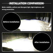 2 PCS H7 Car LED Fog Light, Super Bright CREE Chip, 360° Light Range 7000K White LED Bulb, Decoding Reversing Light