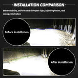 2 PCS H7 Car LED Fog Light, Super Bright CREE Chip, 360° Light Range 7000K White LED Bulb, Decoding Reversing Light