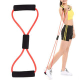 Shaped Resistance Bands, Elastic Fitness Pulling Rope Chest Expander Yoga Rubber Tension Band for Abdomen Waist Arm