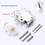 Automatic Spring Snap System Push-in Touch Locks Self-Locking Spring Buckle for Tip Latch Cabinet Door Furniture Safety Lock