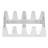 Stainless Steel Roasting Stand, Portable BBQ Multi Grill Rack Gentle Cooking Rustproof Holds 4 Ribs for Grilling Barbecuing Smokin