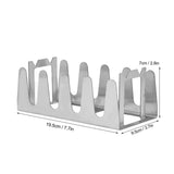 Stainless Steel Roasting Stand, Portable BBQ Multi Grill Rack Gentle Cooking Rustproof Holds 4 Ribs for Grilling Barbecuing Smokin