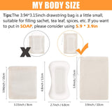 50Pcs Eco-friendly Drawstring Bags for Reusable Sachet, Crafts, Teas, Spices, Soaps, Jewellery, Crafts, Parties, Decor(8*10CM)