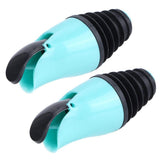 Oil PourerSpout Cover, Oil Spout for Oil Dispenser, 2Pcs Oil Bottle Pour Spout Stopper ABS Silicone Pourer Spout Stopper