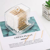 Dispenser Cotton Swab Ball Pad Holder Compact Organizer Bathroom Jars Bathroom Containers Jar Storage Tip Holder