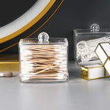 Dispenser Cotton Swab Ball Pad Holder Compact Organizer Bathroom Jars Bathroom Containers Jar Storage Tip Holder