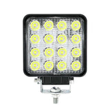 2 Piece 4 inch Square Led Work Light Bar Driving Pods Floood Beam Work Lamp for Off-Road SUV Boat Jeep ruck