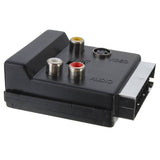 Female Adapter Black for DVD Players 21Pin Scart Adaptor Block to with in/Out Switch Scart Adaptor Block Car Connectors