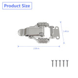 Spring hasp Toolbox Toggle latches Lock，Stainless Steel 304 Toolbox Draw Compression Spring Toggle Latch Catch Clamp
