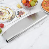 Pizza Rocker Cutter to Easily Cut Through Crusts and Desserts with One Motion, Blade Cover Protects Blade When Stored