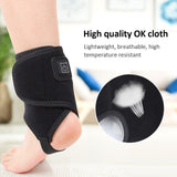 Electric Heating Ankle Brace Sprain Pain Relief Sports Injuries Joint Recovery USB Ankle Warmer Wrap Support Guard