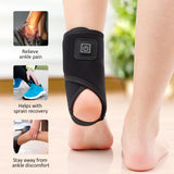 Electric Heating Ankle Brace Sprain Pain Relief Sports Injuries Joint Recovery USB Ankle Warmer Wrap Support Guard