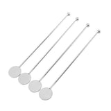 4 Pcs Stainless Steel Coffee Stirrers Stir Sticks Beverages Swizzle Stick Cocktail Drink Swizzle with Small Rectangular Paddles In Australia - Darrahopens
