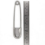Tool Gadget Large Safety Pins, 5 inch Safety Pins, 6 PCS Stainless Steel Safety Pins Large, Silver Huge Strong XL Safety Pins