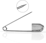 Tool Gadget Large Safety Pins, 5 inch Safety Pins, 6 PCS Stainless Steel Safety Pins Large, Silver Huge Strong XL Safety Pins