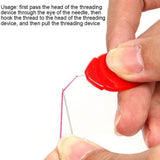 100pcs Needle Threaders,Needle Threader Tool,Easy Device Automatic Thread Sewing Threader, Quick Sewing Needle Inserter