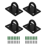 4pcs Stainless Steel Ceiling Hooks, U Hooks Heavy Duty Wall Mount Ring Hooks Marine Hanging Hardware Staple Hook Loop with Screws In Australia - Darrahopens