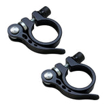 2pc Bike Seatpost Clamp, Aluminum Quick Bike Seat Clamp for Road Bike Casual Bike(black 31mm) Quick Release Bicycle Seatpost In Australia - Darrahopens