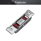 15.8mm Width Nylon Double Wheel Pulley,Sliding Door Window Pulley Double Wheel, Stainless Steel Shell Silver 4Pcs In Australia - Darrahopens