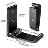 Foldable Coat Hooks 6pcs Black Wall Hooks for Hanging Towel No Rust Aluminum Folding Hooks for Hanging Wall (Black) In Australia - Darrahopens