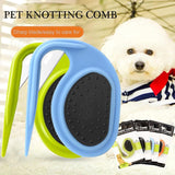 2PCS Pet Knotting Comb, Knotting Comb for Cats, Knotting Comb for Dog, 3 In1 Multifunctional Dog Comb (Green+Blue)