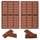 Chocolate Bar Molds - Silicone Break Apart Protein and Engery Bar Candy Chocolate Molds Pack of 2 food grade silicone