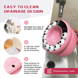 Cat Slow Feeder, Raised Cat Dog Food Bowls with Stand,Cat Puzzles Feeder Rotating Slow Feeder (pink) In Australia - Darrahopens