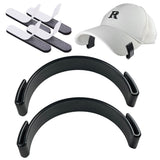 Hat Bill Bender,Perfect Hat Curving Band Brim Shaper for Caps, comes with Hat Sizing Reducer Tape/Hat Sweat Pad (2 Pack Black-2)