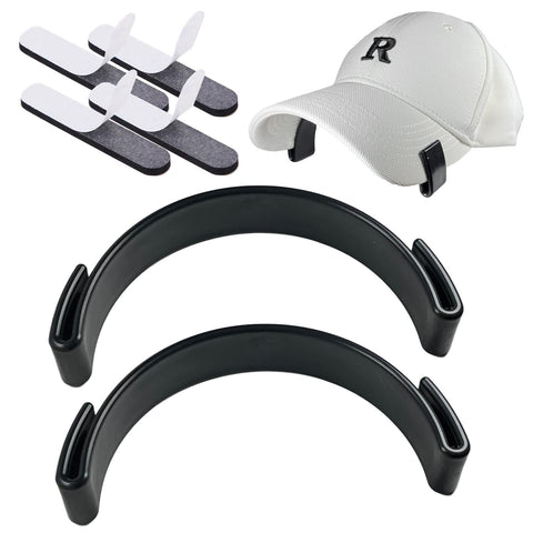 Hat Bill Bender,Perfect Hat Curving Band Brim Shaper for Caps, comes with Hat Sizing Reducer Tape/Hat Sweat Pad (2 Pack Black-2)