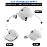 Hat Bill Bender,Perfect Hat Curving Band Brim Shaper for Caps, comes with Hat Sizing Reducer Tape/Hat Sweat Pad (2 Pack Black-2)