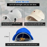 Hat Bill Bender,Perfect Hat Curving Band Brim Shaper for Caps, comes with Hat Sizing Reducer Tape/Hat Sweat Pad (2 Pack Black-2)
