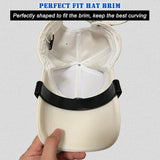 Hat Bill Bender,Perfect Hat Curving Band Brim Shaper for Caps, comes with Hat Sizing Reducer Tape/Hat Sweat Pad (2 Pack Black-2)