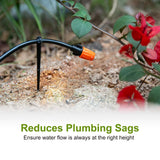 50 Pcs Drip Irrigation Stakes Universal Drip Tubing Hold Stakes, Plastic Garden Water Pipe Support Drip System Parts