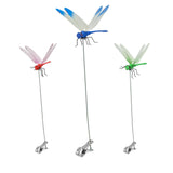 3 Pack Dragonfly Clip,3D Dragonfly Garden Stakes Decor,Fly Deterrent, Dragonfly Humming Bird Stakes,Deer and Horse Fly Deterrent In Australia - Darrahopens