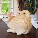 Cat Butt Tissue Holder - Orange Cat Square Tissue Box Cover- Cute Bathroom Accessories - Resin Tissue Dispenser
