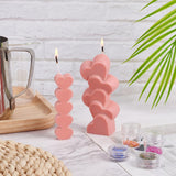 2 Style Heart Candle Silicone Mold 3D Stacking Hearts Shape Resin Casting Mold 3D Scattered Love Candle Mold for Chocolate Candy In Australia - Darrahopens
