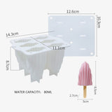 Popsicles Molds, Silicone Popsicle Molds Reusable Ice Pop Mold, Popsicle Molds Silicone BPA Free, Easy Release Ice Cream Mold