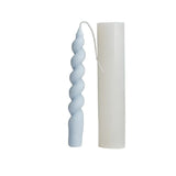 3D Twisted Taper Silicone Candle Molds, Long Spiral Cylinder Molds for Aromatherapy Candle Soy Wax Soap Clay Craft Plaster