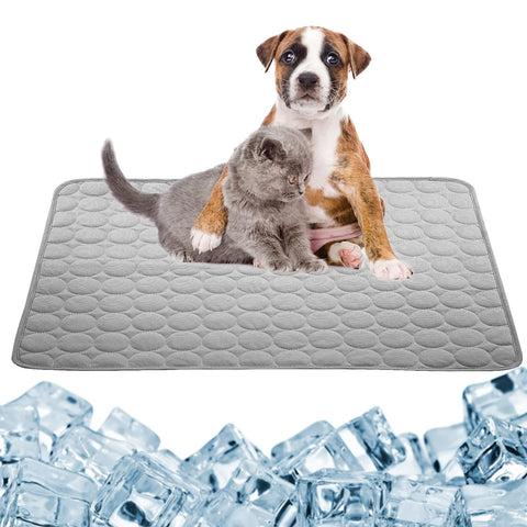 Dog Cooling Mat Large Cooling Pad Summer Pet Bed for Dogs Cats Kennel Pad Breathable Pet Self Cooling Blanket Dog Crate In Australia - Darrahopens