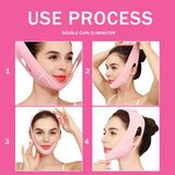 V line Lifting Mask Double Chin Reducer - Double Chin Eliminator - Face Belt, Tightening Skin Preventing Sagging Face Lift Tape