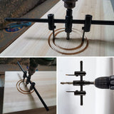 1 3/16" to 12" Adjustable Hole Saw Circle Cutter Drill Bit Tool Saw Round Cutting for Drywall Wood Surface Recommendation ‎Wood