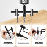 1 3/16" to 12" Adjustable Hole Saw Circle Cutter Drill Bit Tool Saw Round Cutting for Drywall Wood Surface Recommendation ‎Wood