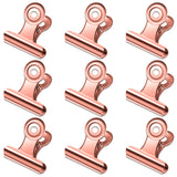 30 Pack Small Bull Clips 1.22 Inch Mini Metal Hinge Clips Binder Paper Hinge Clip for Office, School, Shops, Rose Gold, 31mm In Australia - Darrahopens
