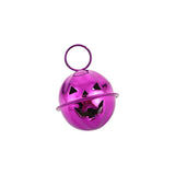 Halloween Pumpkin Bells for Craft, 30 Pcs Halloween Jingle Bells Beads, 1 Inch Colorful Pumpkin Bells for DIY Wreath Halloween