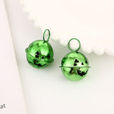 Halloween Pumpkin Bells for Craft, 30 Pcs Halloween Jingle Bells Beads, 1 Inch Colorful Pumpkin Bells for DIY Wreath Halloween