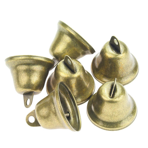 40 Pieces 38mm/1.5inch Vintage Jingle Bells Bronze Tone Bells Brass Bell Hangings for Christmas Wind Chimes Making Crafts In Australia - Darrahopens