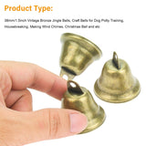 40 Pieces 38mm/1.5inch Vintage Jingle Bells Bronze Tone Bells Brass Bell Hangings for Christmas Wind Chimes Making Crafts