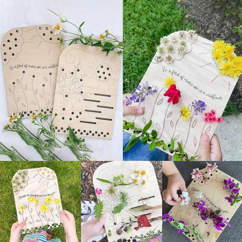 Flower Leaf Collector Boards DIY Flower Wood Boards Wooden Collection Board Decor Creative Crafting Supplies for Outdoor Nature In Australia - Darrahopens